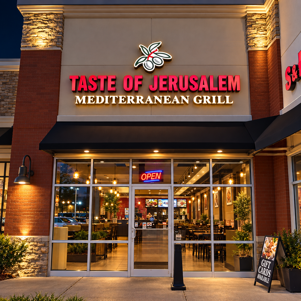 Storefront of Taste of Jerusalem – Fairborn Mediterranean restaurant
