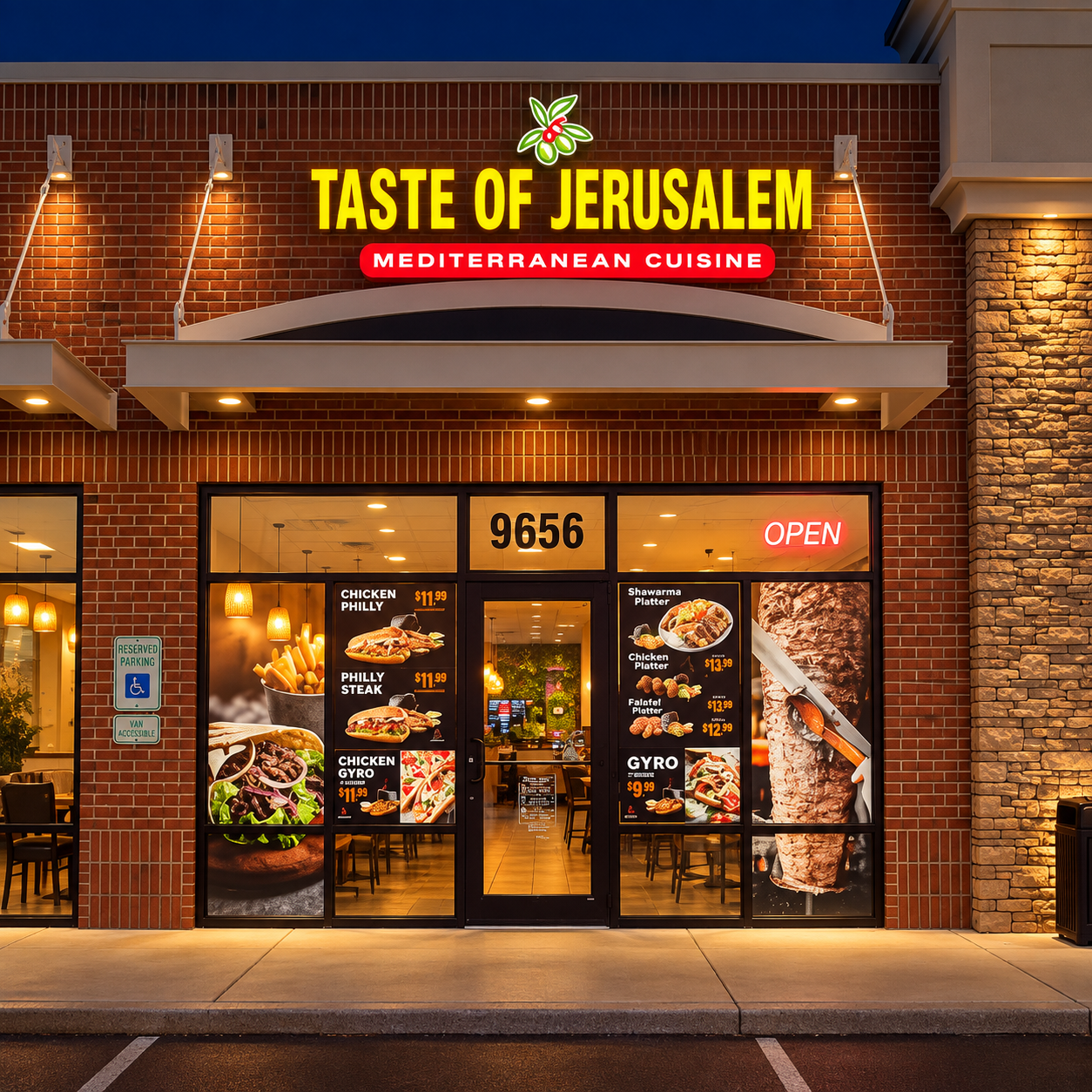 Storefront of Taste of Jerusalem – Miamisburg Mediterranean restaurant